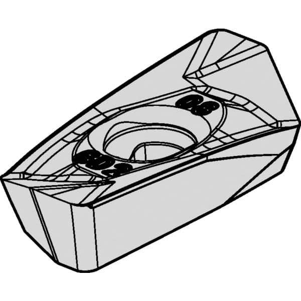 Kennametal - EP1408 GD2 Grade KCPM40 Carbide Milling Insert - TiAlN/AlCrN Finish, 0.1772" Thick, 1/32" Corner Radius - Industrial Tool & Supply