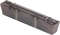 Kennametal - 125G GUP Grade KCU25, 3.18mm Cutting Width Carbide Grooving Insert - 2.92mm Max Depth of Cut, Neutral, 0.2mm Corner Radius, AlTiN Finish - Industrial Tool & Supply