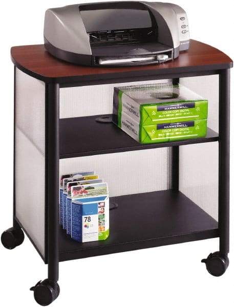 Safco - Black & Cherry Case/Stand - Use with Printer, Office Machines - Industrial Tool & Supply