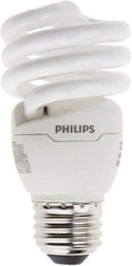 Philips - 13 Watt Fluorescent Residential/Office Medium Screw Lamp - 4,100°K Color Temp, 900 Lumens, 120 Volts, EL/mDT, 10,000 hr Avg Life - Industrial Tool & Supply