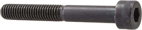 Made in USA - M8x1.25 Metric Coarse Hex Socket Drive, Socket Cap Screw - Grade 12.9 Alloy Steel, Black Oxide Finish, Partially Threaded, 60mm Length Under Head - Industrial Tool & Supply