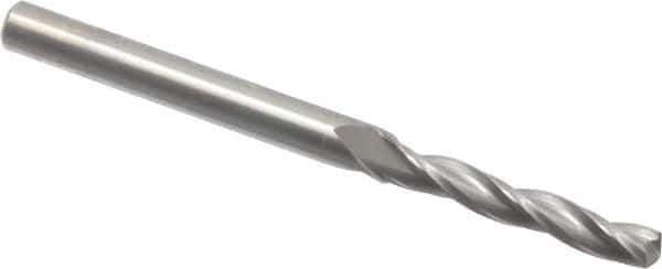 Accupro - #21 150° Solid Carbide Jobber Drill - Bright Finish, Spiral Flute, 2-1/2" OAL, Standard Point - Industrial Tool & Supply