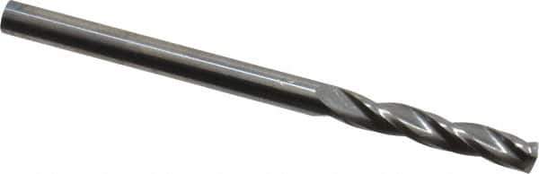 Accupro - 5/32" 150° Solid Carbide Jobber Drill - Bright Finish, Spiral Flute, 2-1/2" OAL, Standard Point - Industrial Tool & Supply