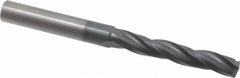 Accupro - 9/32" 150° Solid Carbide Jobber Drill - AlTiN Finish, Spiral Flute, 3" OAL, Standard Point - Industrial Tool & Supply
