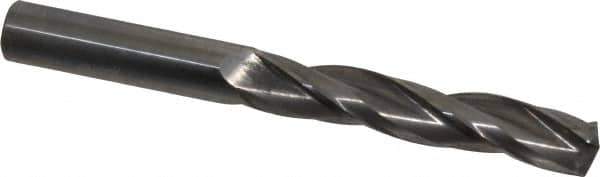 Accupro - 5/8" 150° Solid Carbide Jobber Drill - Bright Finish, Spiral Flute, 6" OAL, Standard Point - Industrial Tool & Supply
