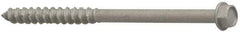 Elco - 1/4" Diam, 2-1/4" Length Under Head, Hex Drive, Concrete Screw & Masonry Fastener - Stainless Steel, StalGard Silver Finish, Includes 5/16" Drill Bit - Industrial Tool & Supply