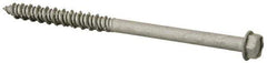 Elco - 1/4" Diam, 3-3/4" Length Under Head, Hex Drive, Concrete Screw & Masonry Fastener - Stainless Steel, StalGard Silver Finish, Includes 5/16" Drill Bit - Industrial Tool & Supply