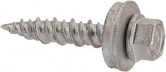 Elco - #10-15 Hex Washer Head Sheet Metal Screw - Steel, 1" Length Under Head, ASTM B117 - Industrial Tool & Supply