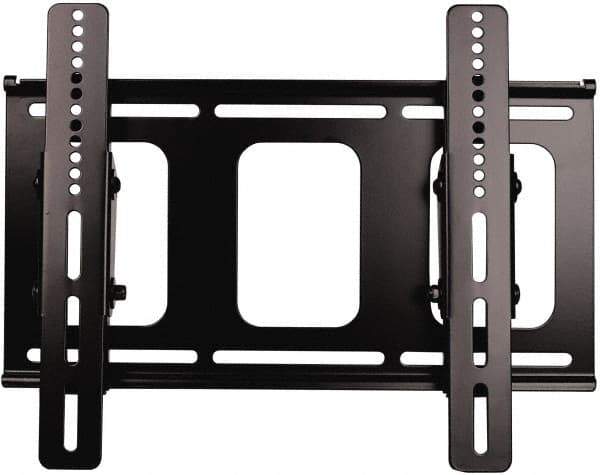 Video Mount - Flat Panel Tilt Mount For 27 to 42 Inch LCD Monitor - Black, 100 Lbs. Load Capacity, 15° Max Tilt Angle, Wall Mount Tilting - Industrial Tool & Supply