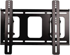 Video Mount - Flat Panel Tilt Mount For 27 to 42 Inch LCD Monitor - Black, 100 Lbs. Load Capacity, 15° Max Tilt Angle, Wall Mount Tilting - Industrial Tool & Supply