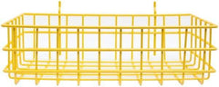 Marlin Steel Wire Products - 8" Deep, Rectangular Steel Peg Board/Slatwall Basket - 1-3/8" Perforation, 14" Wide x 4" High - Industrial Tool & Supply