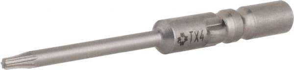 Wera - 4mm Drive, Torx Precision Screwdriver Bit - 1-9/16" OAL - Industrial Tool & Supply