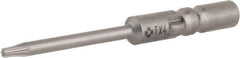 Wera - 4mm Drive, Torx Precision Screwdriver Bit - 1-9/16" OAL - Industrial Tool & Supply