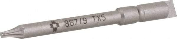 Wera - 4mm Drive, Torx Precision Screwdriver Bit - 1-3/4" OAL - Industrial Tool & Supply