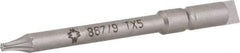 Wera - 4mm Drive, Torx Precision Screwdriver Bit - 1-3/4" OAL - Industrial Tool & Supply