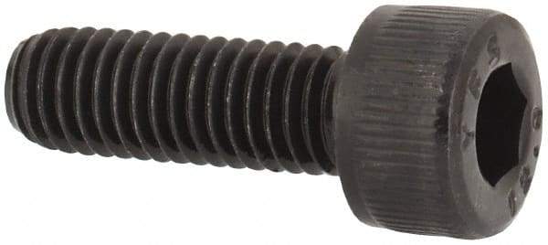 Value Collection - M5x0.80 Metric Coarse Hex Socket Drive, Socket Cap Screw - Grade 12.9 Alloy Steel, Black Oxide Finish, Fully Threaded, 15mm Length Under Head - Industrial Tool & Supply