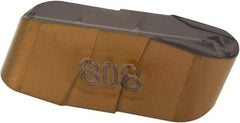 Iscar - 478239GIF Grade IC808, 4.78mm Cutting Width Carbide Grooving Insert - 11.4mm Max Depth of Cut, Neutral, 2.39mm Corner Radius, TiAlN Finish - Industrial Tool & Supply