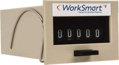 Value Collection - 5 Digit Mechanical Display Electromechanical Counter - Manual Reset - Industrial Tool & Supply