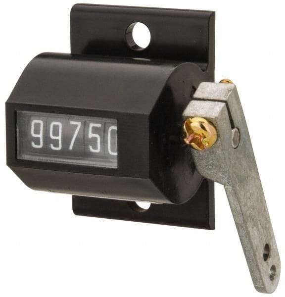 Value Collection - 5 Digit Mechanical Display Stroke Counter - Manual Reset - Industrial Tool & Supply