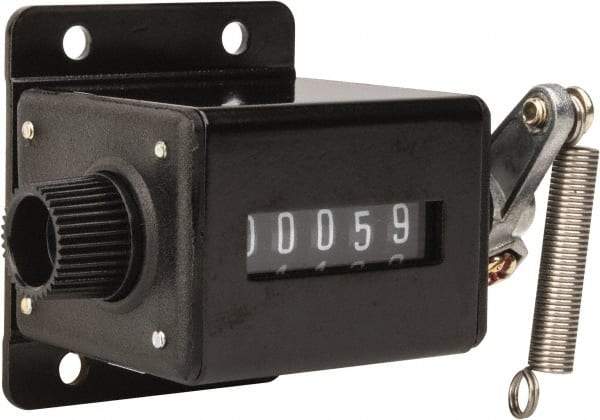 Value Collection - 5 Digit Mechanical Display Stroke Counter - Manual Reset - Industrial Tool & Supply