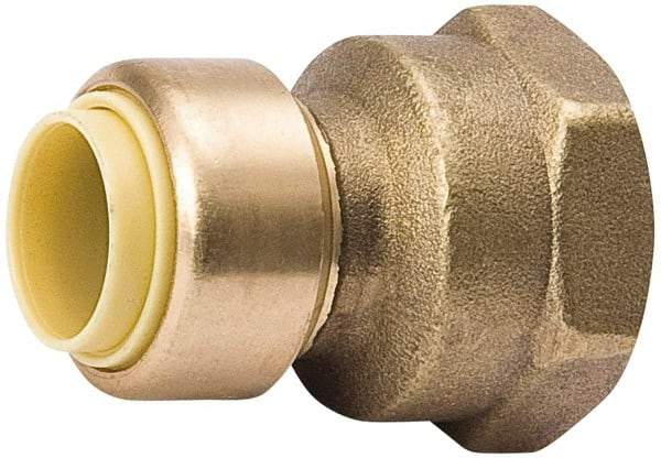 Value Collection - 1/2 x 3/4" Tube OD, 7/8 Standard Lead Free Brass Push-to-Connect Tube Union - Tube to Tube Connection, 200 Max psi, EPDM O-Ring - Industrial Tool & Supply
