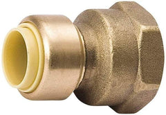 Value Collection - 1/2 x 3/4" Tube OD, 7/8 Standard Lead Free Brass Push-to-Connect Tube Union - Tube to Tube Connection, 200 Max psi, EPDM O-Ring - Industrial Tool & Supply