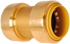 Value Collection - 3/4 x 1/2" Tube OD, 5/8 Standard Lead Free Brass Push-to-Connect Tube Union - Tube to Tube Connection, 200 Max psi, EPDM O-Ring - Industrial Tool & Supply