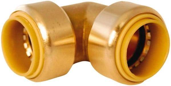 Value Collection - 3/4" Tube OD, 7/8 Standard Lead Free Brass Push-to-Connect Tube Union Elbow - Tube to Tube Connection, 200 Max psi, EPDM O-Ring - Industrial Tool & Supply