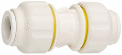 Value Collection - 3/8" OD, Polysulfone Push-to-Connect Union - 250 Max psi, White - Industrial Tool & Supply