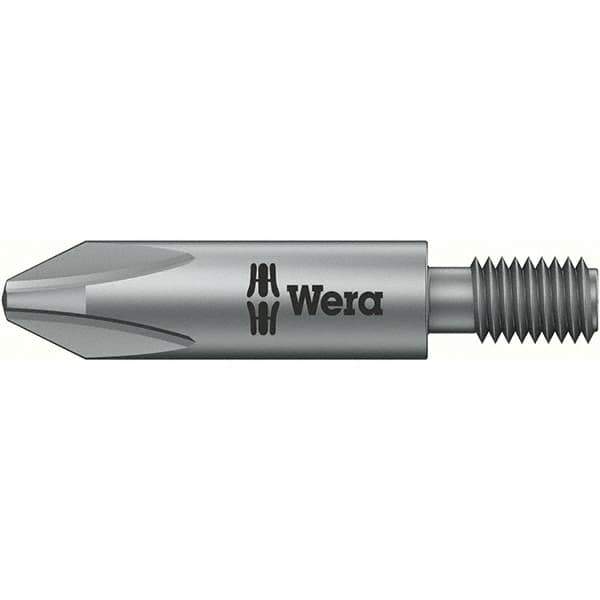Wera - #2 Phillips Screwdriver Bit - M5 Drive, 1-1/4" OAL - Industrial Tool & Supply