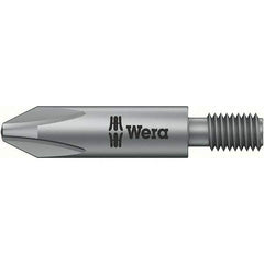 Wera - #2 Phillips Screwdriver Bit - M5 Drive, 1-1/4" OAL - Industrial Tool & Supply