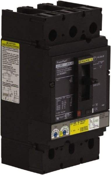 Square D - 250 Amp, 600 V, 3 Pole, Panel Mount Circuit Breaker - Electronic Trip, Multiple Breaking Capacity Ratings, 3/0 AWG - Industrial Tool & Supply