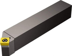 Sandvik Coromant - SSDCR/L, Left Hand Cut, 45° Lead Angle, 20mm Shank Height x 20mm Shank Width, Neutral Rake Indexable Turning Toolholder - 125.02mm OAL, SCMT 12 04 08, SCMT 432 Insert Compatibility, Series CoroTurn 107 - Industrial Tool & Supply