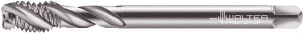 Walter-Prototyp - M36x4.00 Metric 4 Flute 6H Modified Bottoming Spiral Flute Tap - Cobalt, Bright Finish, 200mm OAL, Right Hand Flute, Right Hand Thread, Series 7056770 - Industrial Tool & Supply