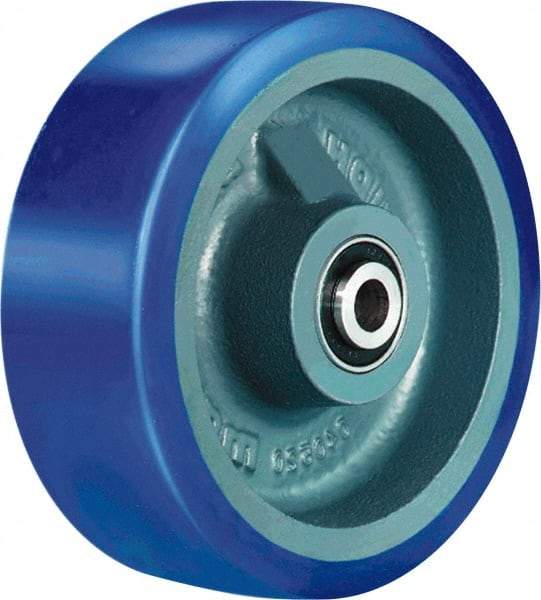 Hamilton - 6 Inch Diameter x 1-1/2 Inch Wide, Polyurethane on Cast Iron Caster Wheel - 680 Lb. Capacity, 1-3/4 Inch Hub Length, 3/4 Inch Axle Diameter, Tapered Roller Bearing - Industrial Tool & Supply
