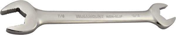 Paramount - 13/16" x 7/8" Standard Open End Wrench - 10" OAL, Double End, Full Polish Finish, 15° Head Angle - Industrial Tool & Supply