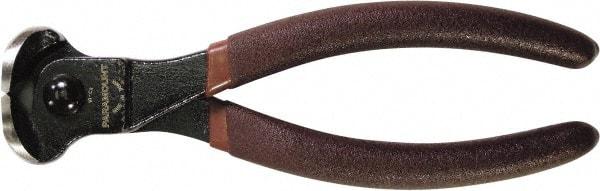 Paramount - 7" OAL, 11 AWG Capacity, End Cutting Pliers - 11/32" Jaw Length x 1-5/8" Jaw Width, Plastic Dipped Handle - Industrial Tool & Supply