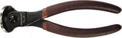 Paramount - 7" OAL, 11 AWG Capacity, End Cutting Pliers - 11/32" Jaw Length x 1-5/8" Jaw Width, Plastic Dipped Handle - Industrial Tool & Supply