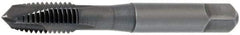 OSG - 5/8-18 UNF, 3 Flute, Oxide Finish, Vanadium High Speed Steel Spiral Point Tap - Plug Chamfer, Right Hand Thread, 3-13/16" OAL, 1-13/16" Thread Length, 0.48" Shank Diam, Series 300 - Exact Industrial Supply