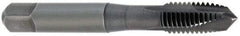 OSG - M14x1.50 Metric Fine, 3 Flute, Oxide Finish, Vanadium High Speed Steel Spiral Point Tap - Plug Chamfer, Right Hand Thread, 3-19/32" OAL, 1-21/32" Thread Length, 0.429" Shank Diam, Series 342 - Exact Industrial Supply