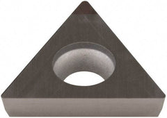 Sumitomo - NU-TPGA321 Grade BN350 PCBN Turning Insert - Uncoated, 60° Triangle, 3/8" Inscr Circle, 1/8" Thick, 1/64" Corner Radius - Industrial Tool & Supply