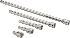 Paramount - 1/2" Drive Socket Wobble Extension Set - 5 Pieces, Includes 2, 3, 5, 10, 15" Lengths - Industrial Tool & Supply