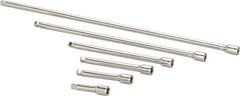 Paramount - 1/4" Drive Socket Wobble Extension Set - 6 Pieces, Includes 2, 3, 4, 6, 10, 14" Lengths - Industrial Tool & Supply