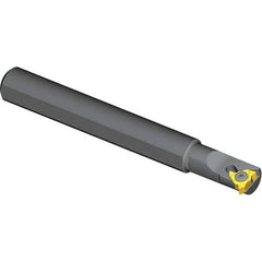 Vargus - Internal/External Thread, Left Hand Cut, 0.59" Shank Width x 0.56" Shank Height Indexable Threading Toolholder - 3.94" OAL, 2IL Insert Compatibility, OVR Toolholder, Series Miniature Round Shank - Industrial Tool & Supply