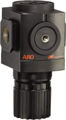 ARO/Ingersoll-Rand - 3/4 NPT Port, 290 CFM, Aluminum Heavy-Duty Regulator - 0 to 140 psi Range, 250 Max psi Supply Pressure, 1/8" Gauge Port Thread, 4.091" Wide x 7.223" High - Industrial Tool & Supply