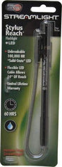 Streamlight - White LED Bulb, 11 Lumens, Mini Flashlight - Black Aluminum Body, 3 AAAA Alkaline Batteries Included - Industrial Tool & Supply