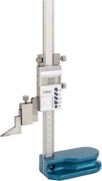 Fowler - 6" Electronic Height Gage - 0.0005" Resolution, Accurate to 0.001", LCD Display - Industrial Tool & Supply