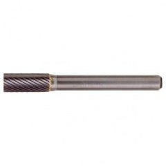 SA-7 Standard Cut Solid Carbide Bur-Cylindrical without End Cut - Industrial Tool & Supply