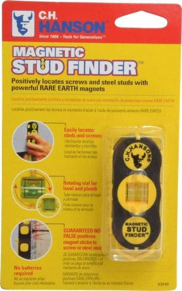 C.H. Hanson - 1" Deep Scan Magnetic Stud Finder - Detects Studs & Joists - Industrial Tool & Supply