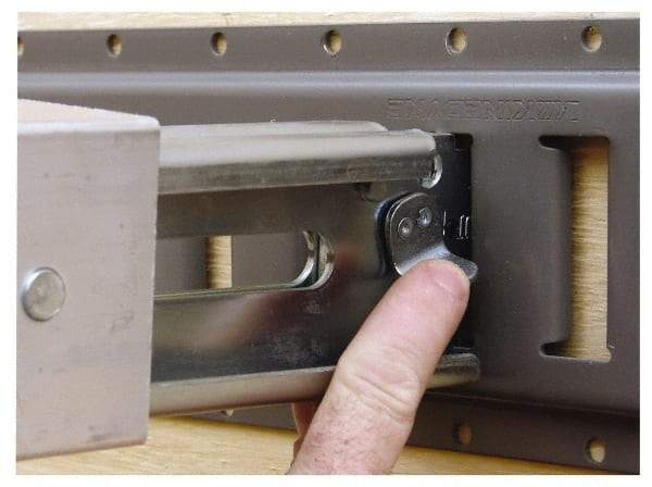 Kinedyne - 91.9 to 102.3" Long Standard-Duty E-Beam for 96 & 102" Trailers - Aluminum, 2,200 Lb Vertical Capacity, 2,000 Lb Horizontal Capacity - Industrial Tool & Supply